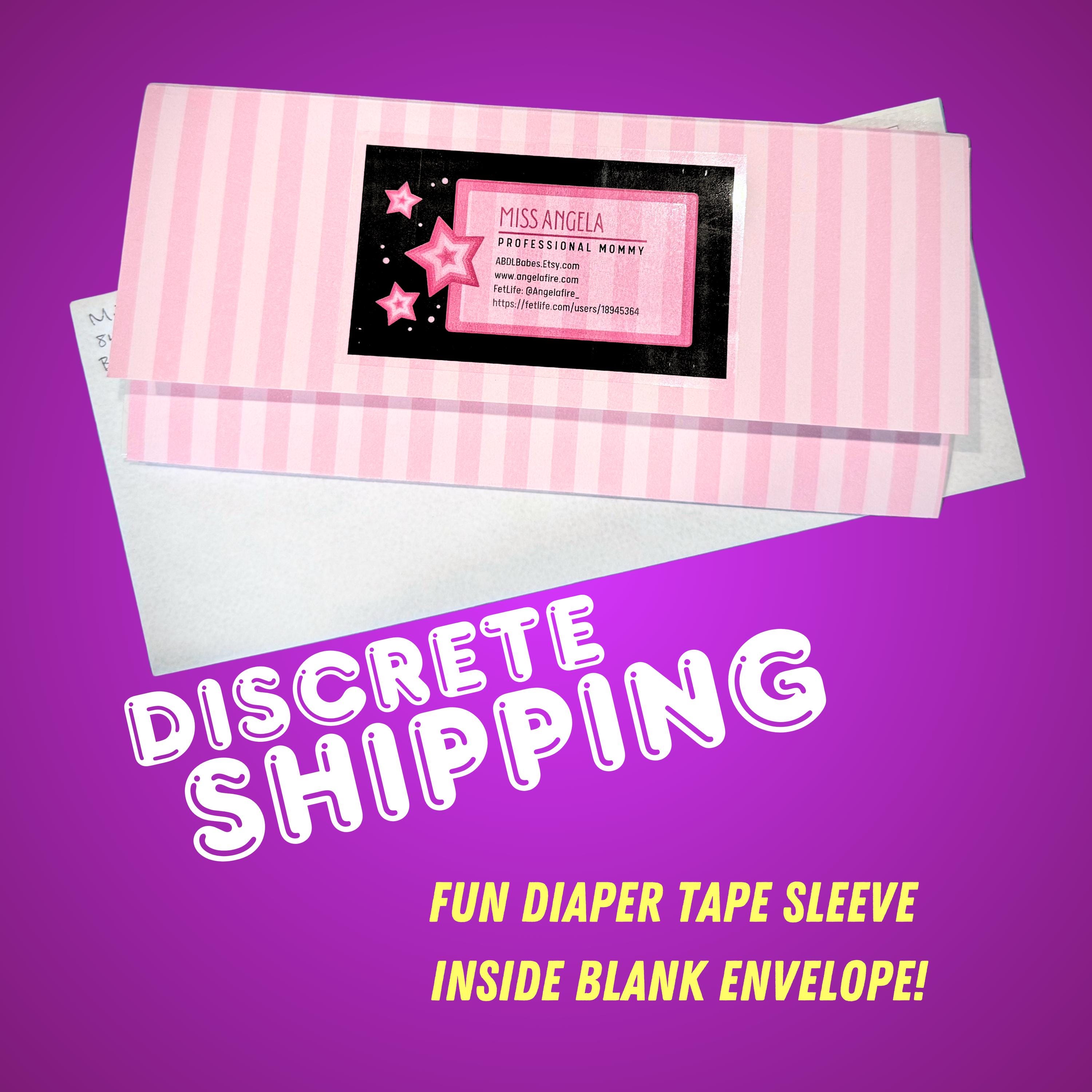 Discreet Sticker Vintage Diaper Tape Bundle - Mix and Match - 12 ABDL Adult Baby ...