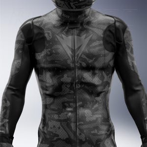 Custom Camo Motorcycle Race Suit: Cowhide & Kangaroo Leather image 4