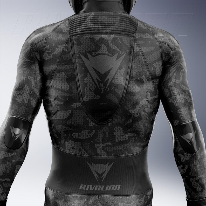Custom Camo Motorcycle Race Suit: Cowhide & Kangaroo Leather image 5