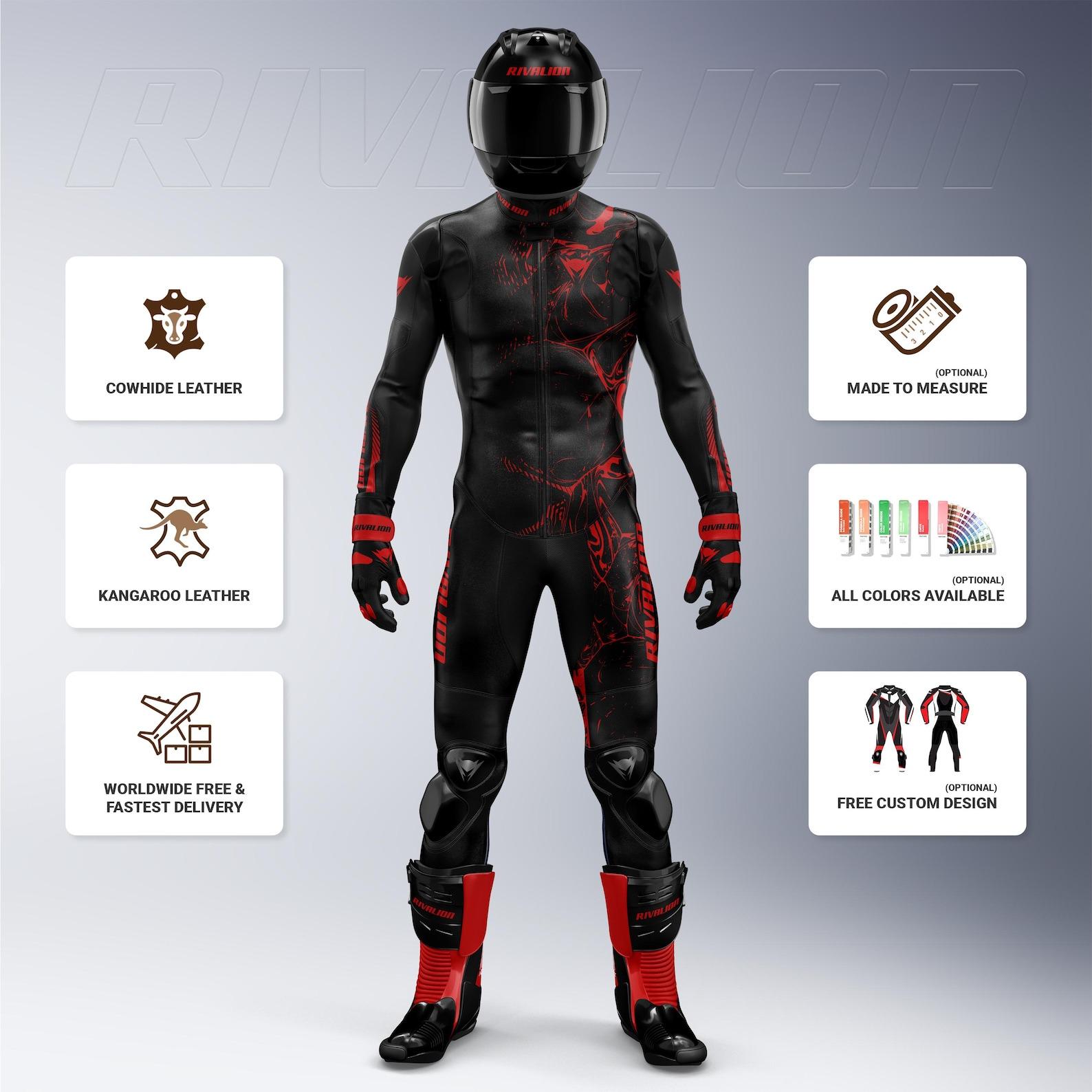 Joker Venom Motorcycle Racing Suit: Cowhide & Kangaroo Leather - Etsy