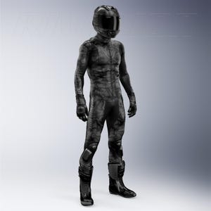 Custom Camo Motorcycle Race Suit: Cowhide & Kangaroo Leather image 2