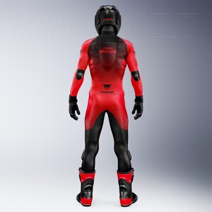 Custom Honda Motorcycle Racing Suit: Cowhide or Kangaroo Leather image 3