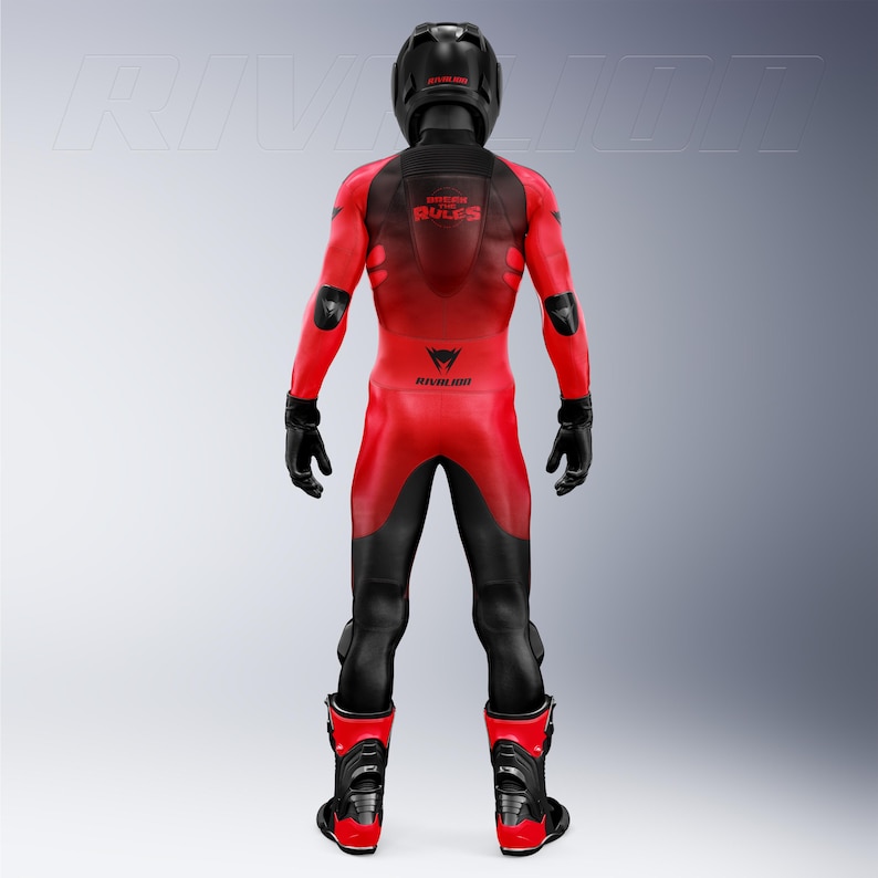 Custom Honda Motorcycle Racing Suit: Cowhide or Kangaroo Leather image 3