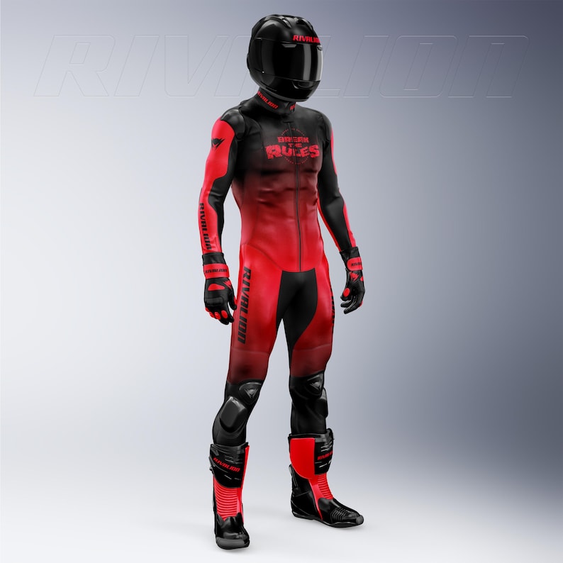 Custom Honda Motorcycle Racing Suit: Cowhide or Kangaroo Leather image 2
