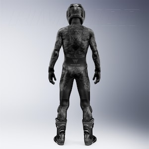 Custom Camo Motorcycle Race Suit: Cowhide & Kangaroo Leather image 3