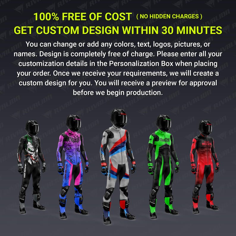 Custom Honda Motorcycle Racing Suit: Cowhide or Kangaroo Leather image 5