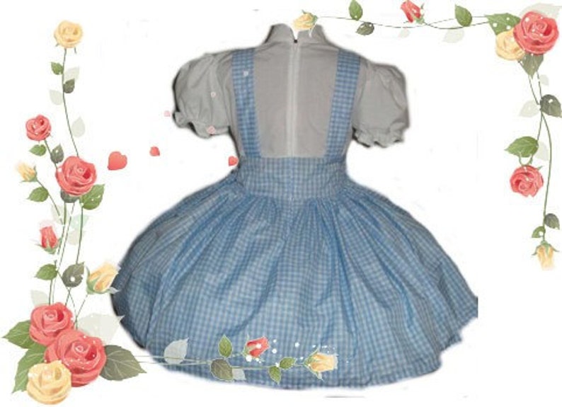 Dorothy Dress Wizard of Oz Costume Blue Gingham Dress Handmade Etsy