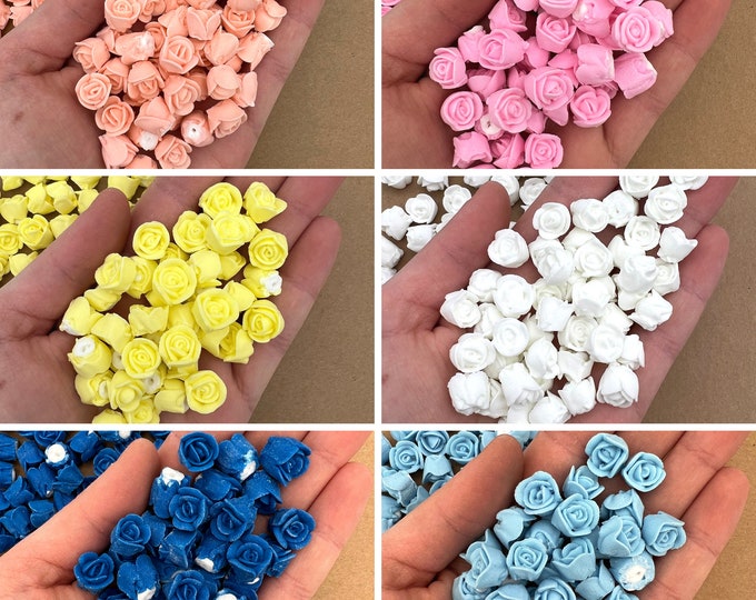 Mini Royal Icing Rosebud Pastel Pink Pink Edible Rosebuds Royal Icing ...