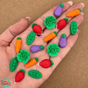 18 Royal Icing Gemüsegemüse: Essbare Gartendekoration