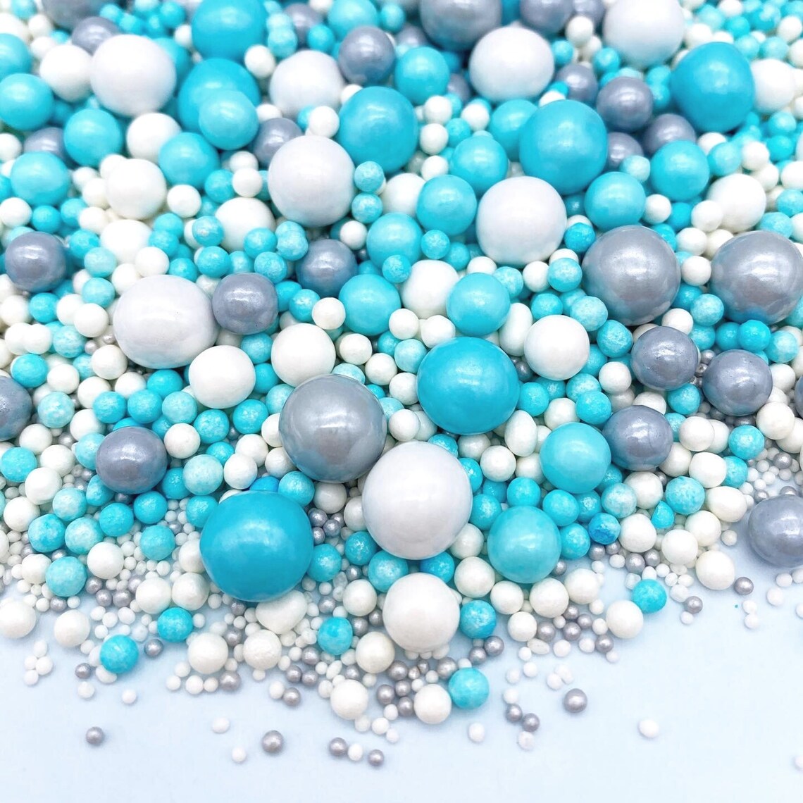 Winter Pearls Sprinkles Edible Sprinkles Edible Pearls Etsy