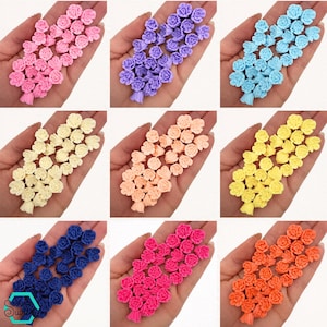 48 mini rose di glassa reale (1/2"): piccole rose commestibili