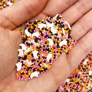 Not So Spooky Sprinkle Mix - Edible - Halloween Sprinkles - Pink Halloween - Cute Halloween - Ghost - Glam Halloween - Ghost Sprinkles