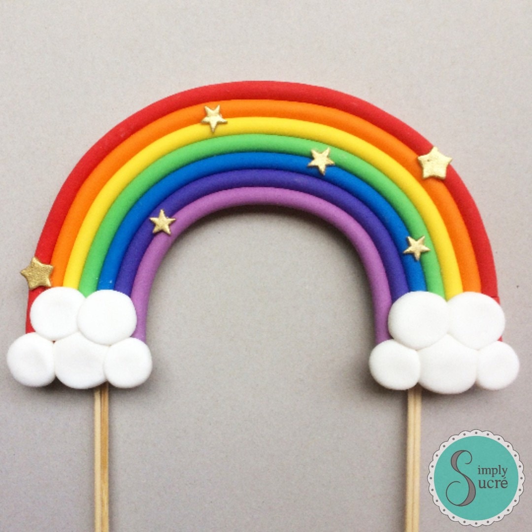 Rainbow cake topper Rainbow cake Rainbow party Rainbow