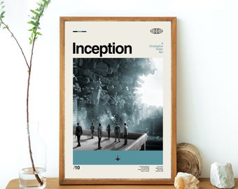 Inception Classic Film Kunst große Leinwanddruck Geschenk a0 a1 a2 a3 a4