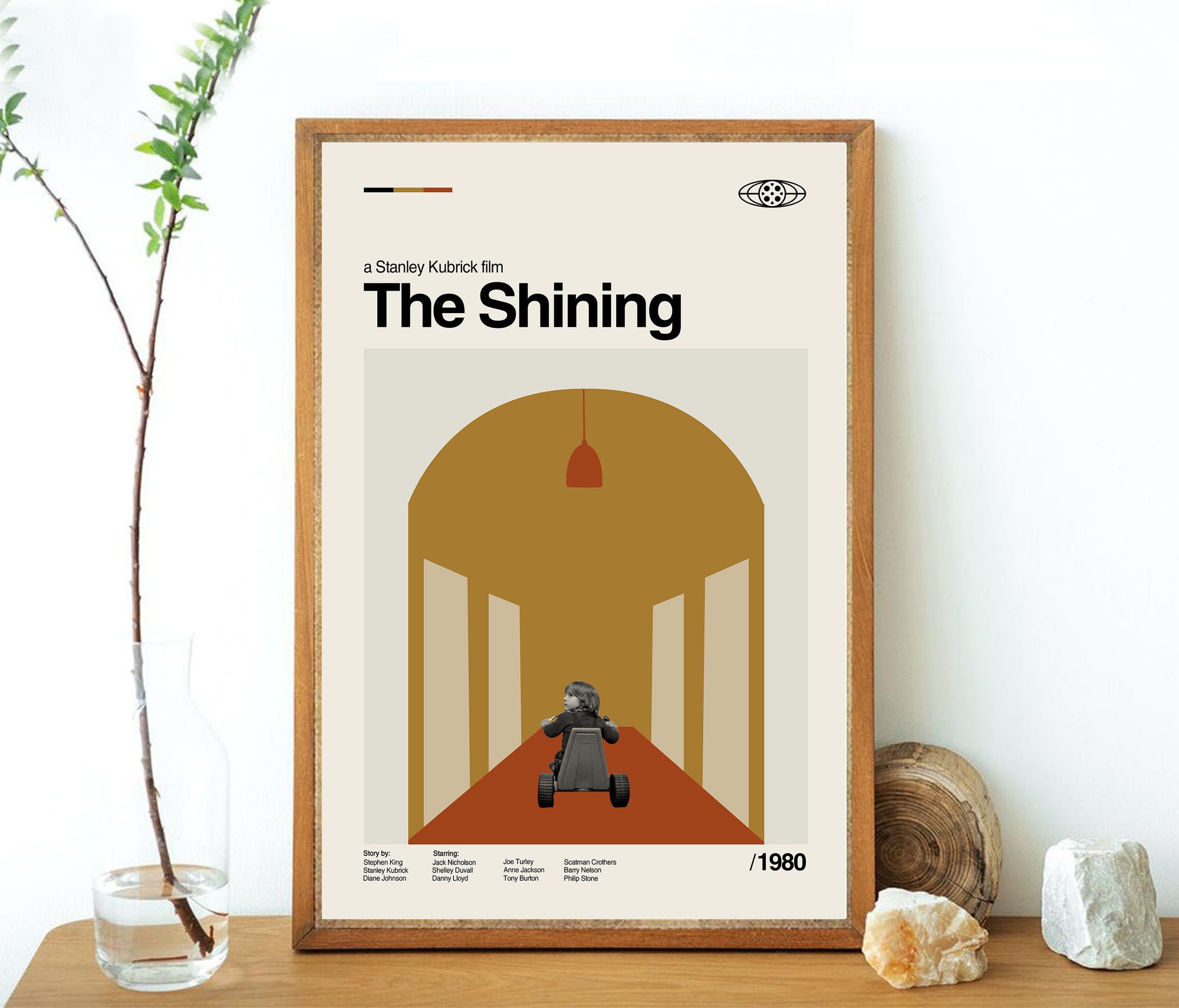 The Shining Movie Poster - retro modern, vintage inspired Poster, Art Print - Abstract Minimalist