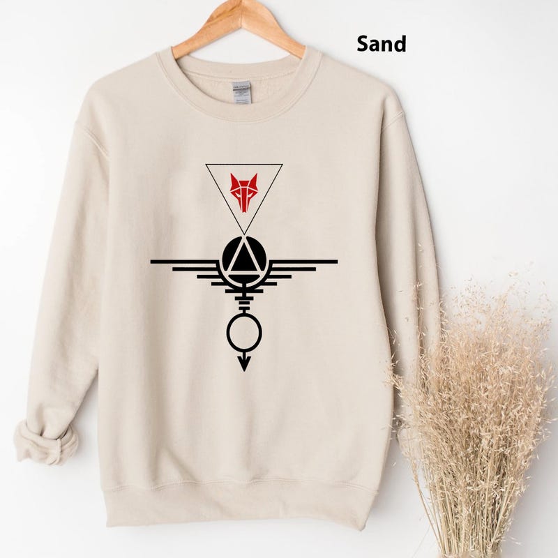 Red Rising Shirt Sweater - Etsy UK