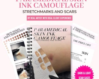 Paramedical Scar Camouflage Ink for Dark and Light Scars & Stretchmark Tattoo Training Manual | Professional Course Guide Ebook