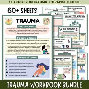 Trauma-Heilung Arbeitsheft-Bundle: Selbstfürsorge-Aktivitäten (digitaler Download)