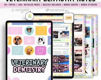 Veterinary Dentistry Notes Bundle: Vet School Study Guide (Digital Download)