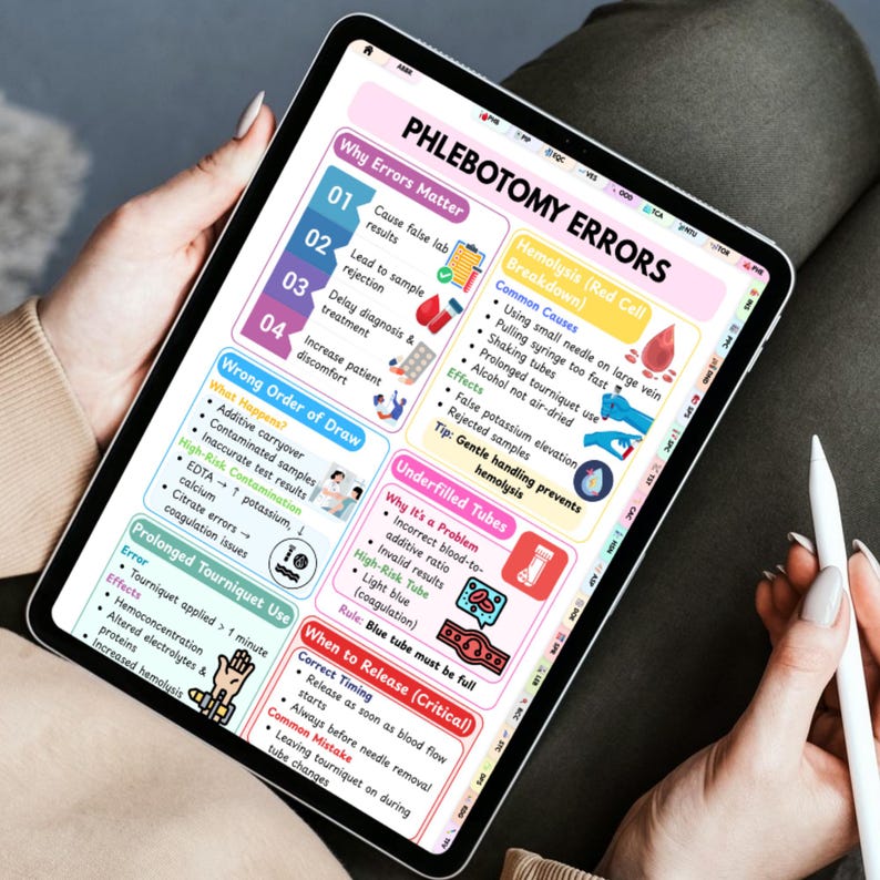 Phlebotomy Study Guide PDF | Cheat Sheet Nursing Notes | Order of Draw ...