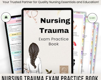 Trauma Nursing Exam Prep, Fragen zur Notfallpflege, druckbare Fragen und Antworten, digitale Trauma Nurse-Ressource, sofortiger Download PDF