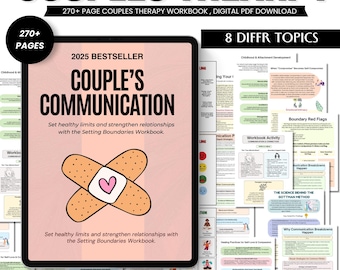 Couples Therapy Worksheets Bundle, Relationship Building Activities, Relationship Therapy Toolkit, Couples Workbook, Instant Download