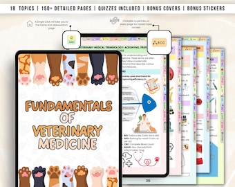 Studienotities diergeneeskunde, digitale dierenartsschoolgids, benodigdheden voor studenten diergeneeskunde, pdf direct downloaden, medicijnnotities
