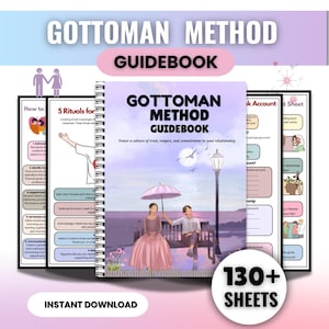 Gottman Method Guide Bundle: Couples Therapy & Communication Tools (PDF)