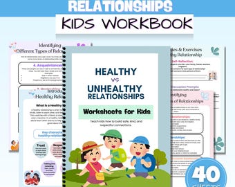 Healthy Relationships Workbook for Kids: Emotional Learning (Digital Download)