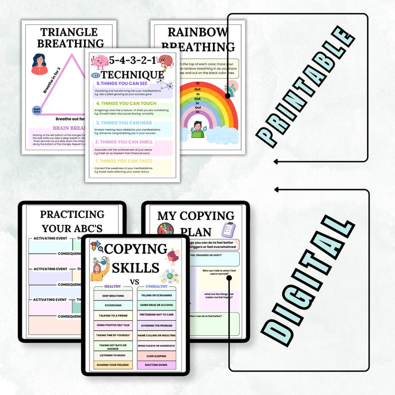 PTSD Worksheets, Post Traumatic Stress Disorder, PTSD Guide, Mental ...