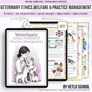 Veterinary Ethics & Practice Management Notes: Hyperlinked Study Guide (PDF File)