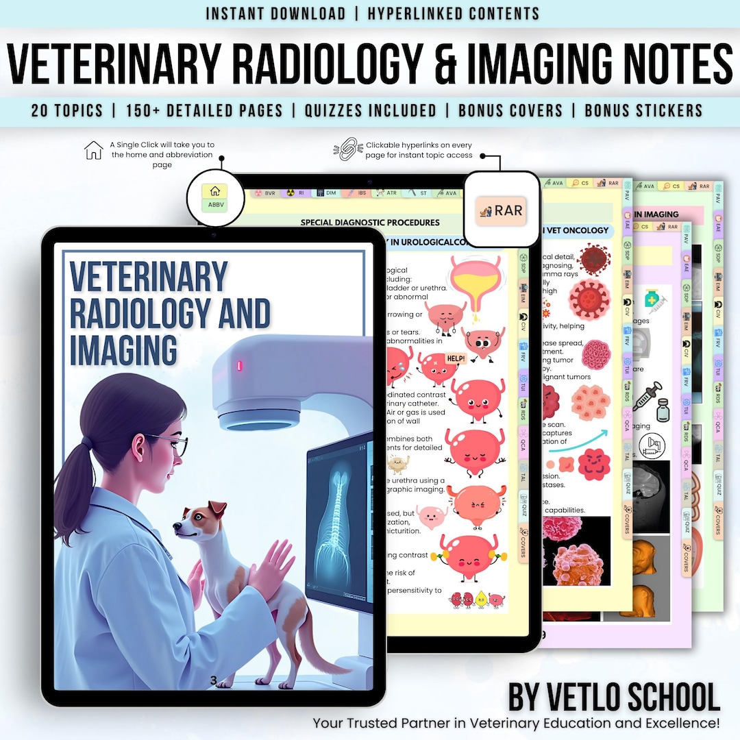 Veterinary Radiology & Imaging Notes: Vet Student Resources (digital ...