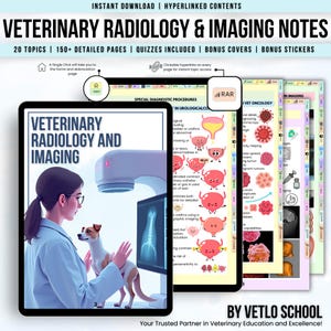 Veterinary Radiology & Imaging Notes: Vet Student Resources (Digital Download)