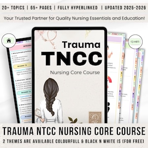 TNCC Studienführer: Trauma Nursing Kernkurs (Instant Download)