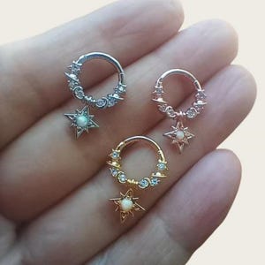 16G /8mmZircon Nose Ring,earrings,Cartilage Earring 16g Helix Earring Helix Piercing Cartilage stud Cartilage Piercing