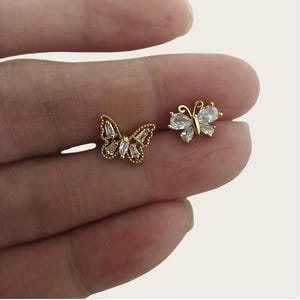 6mm Lovely Butterfly Labret Piercing/Cartilage earring/Tragus piercing/Conch piercing/Cartilage piercing/Labret/Animal Labet/Helix