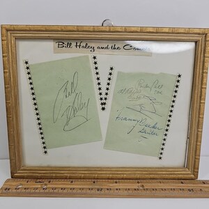Bill Haley And The Comets Autographs Franny Beecher Rudy Pompilli Al Rappa