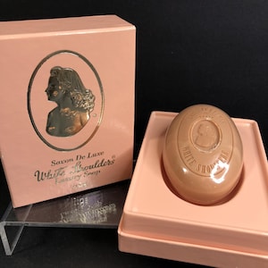 Savon De Luxe White Shoulders Luxury Soap Bar 110g Evyan Perfumes Inc Canada VTG