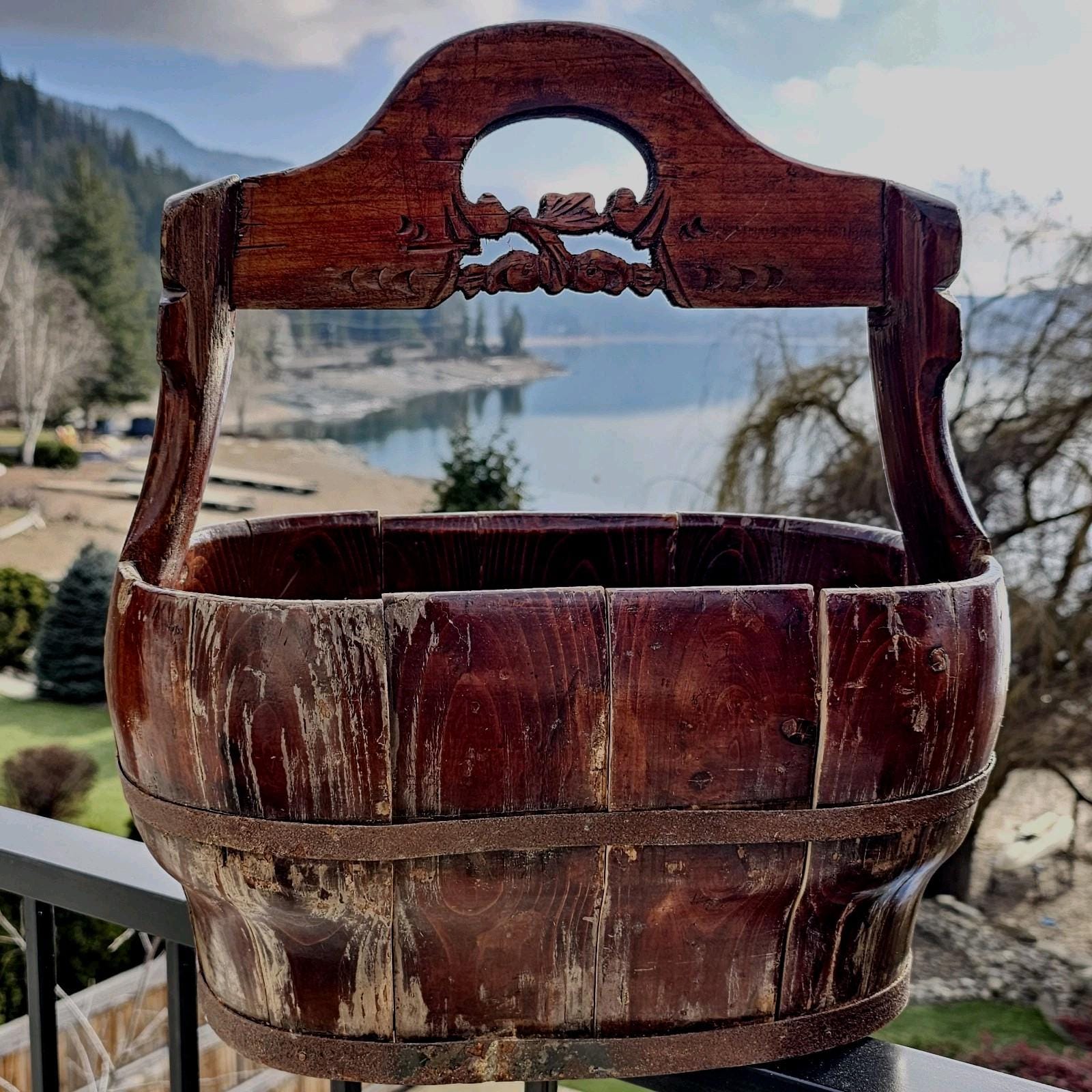 Antique Water Well Bucket - Etsy