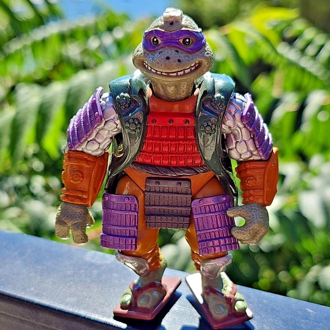 ◼️TMNT◼️タートルズ フィギュア サムライ ドナテロ 1993年 TMNT サムライ ドナテロ フィギュア - プレイメイツ ティーン