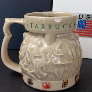 MINT Starbucks Ceramic World Coffee Mug, Non-Slip Bottom Very Good Condition