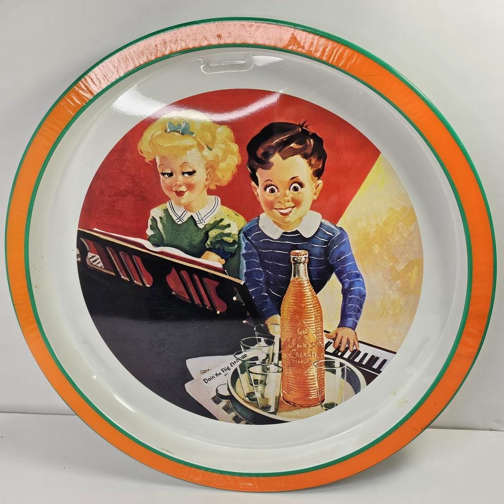 50s ペプシ-コーラ　PEPSI-COLA 金属製　ヴィンテージ　トレイ Pepsi cola tray - Etsy 日本