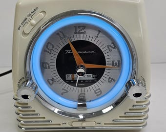 Ford Thunderbird TBCDACR CD Alarm Clock Radio Retro Classic Car Working VTG