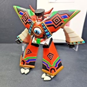 Bandai 2003 Jagun Fighters GIDAN Loose Figure Chest Spins Ball Gi-Dan