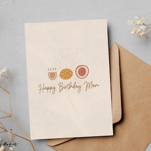 Happy Birthday Mom Dad Card Wishes Greeting Card Happy Birthday Mom Printable Happy Birthday Card Digital Download
