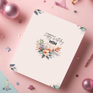 Birthday Wishes Greeting Card Happy Birthday Mom Happy Birthday Dad  Printable Happy Birthday Card Digital Download