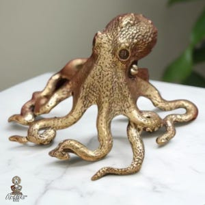 Miniatura de Polvo, Escultura de Polvo, Polvo Antigo para Decoração de Casa, Polvo em Miniatura para Mesa