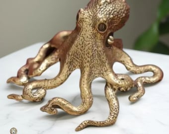 Mini Octopus Statue Octopus Sculpture Antique Octopus Home Decoration Octopus Miniature desktop decoration