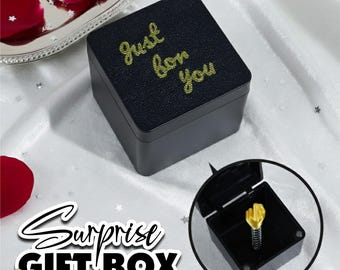 Surprise Middle Fingre Gift Box Funny Prank Pop-Up Box Just For You Gift Box Christmas Gift