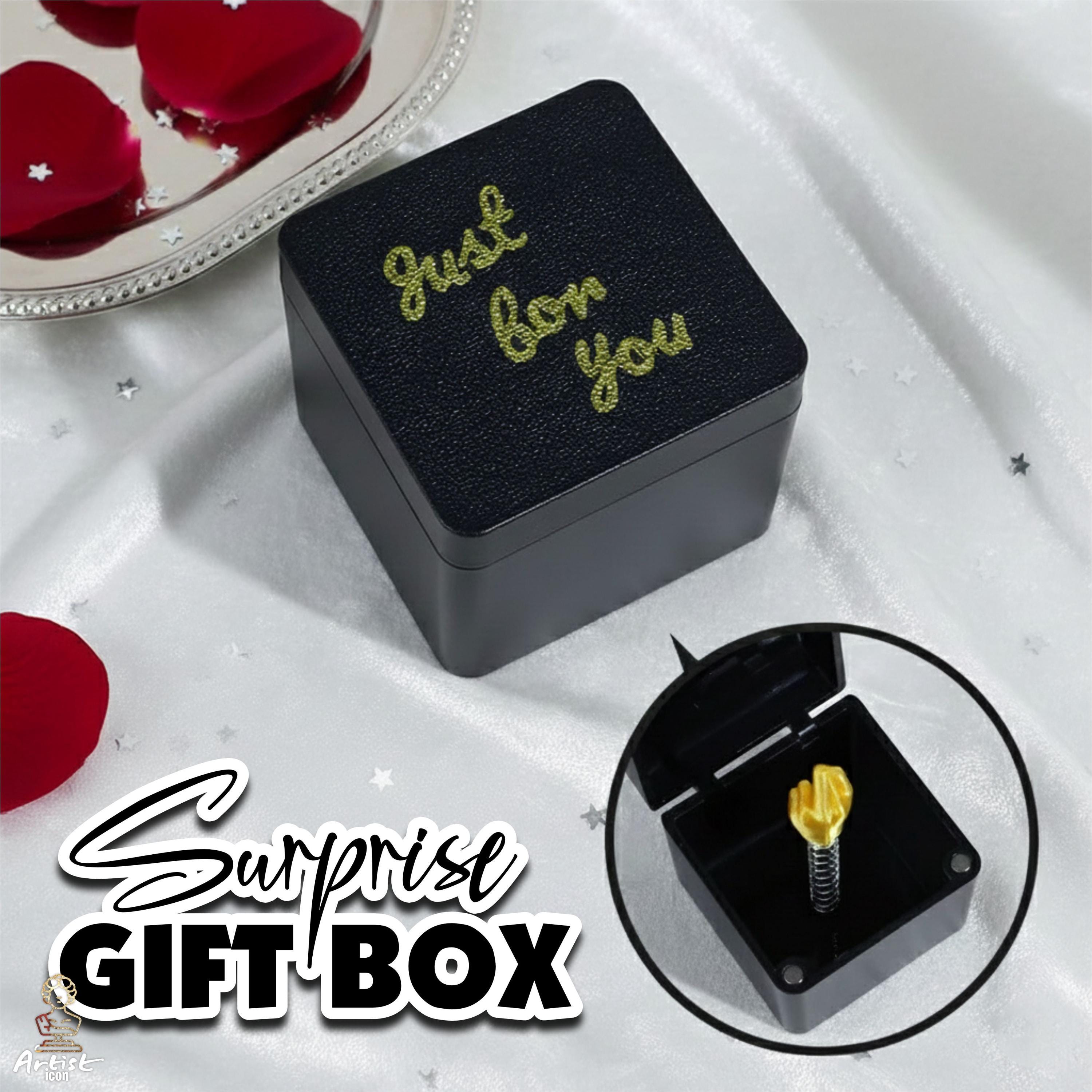 Boîte Cadeau Farce - Blague Drôle Pour Saint-Valentin, Anniversaire, Entre Amis Ou En Couple (environ 6.5x6.5x7.1 Cm) - 5